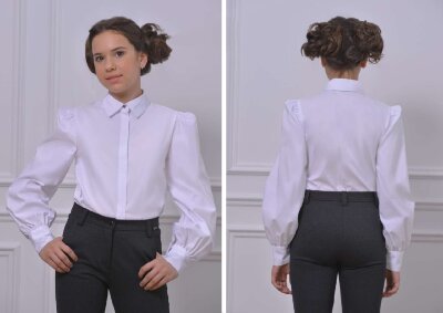 Блузка код 7526 цвет БЕЛЫЙ