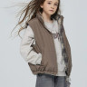 Жилет цвет Бежевый/Коричневый код 9855