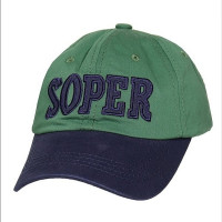 Бейсболка SOPER козырёк цвет Зелёный/Синий