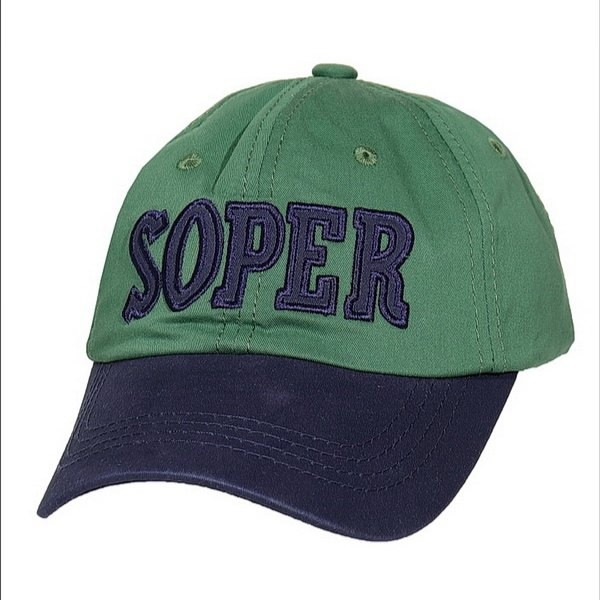 Бейсболка SOPER козырёк цвет Зелёный/Синий