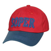 Бейсболка SOPER козырёк цвет Красный/Синий