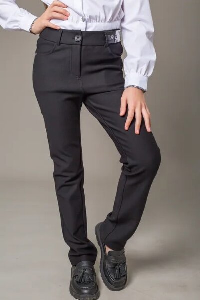 Брюки для девочек код 7620 цвет СИНИЙ